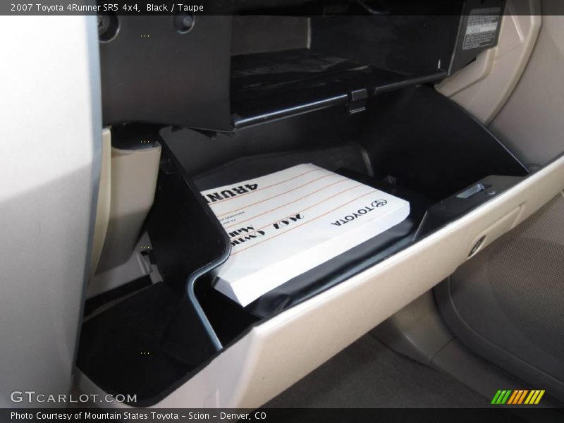 Black / Taupe 2007 Toyota 4Runner SR5 4x4