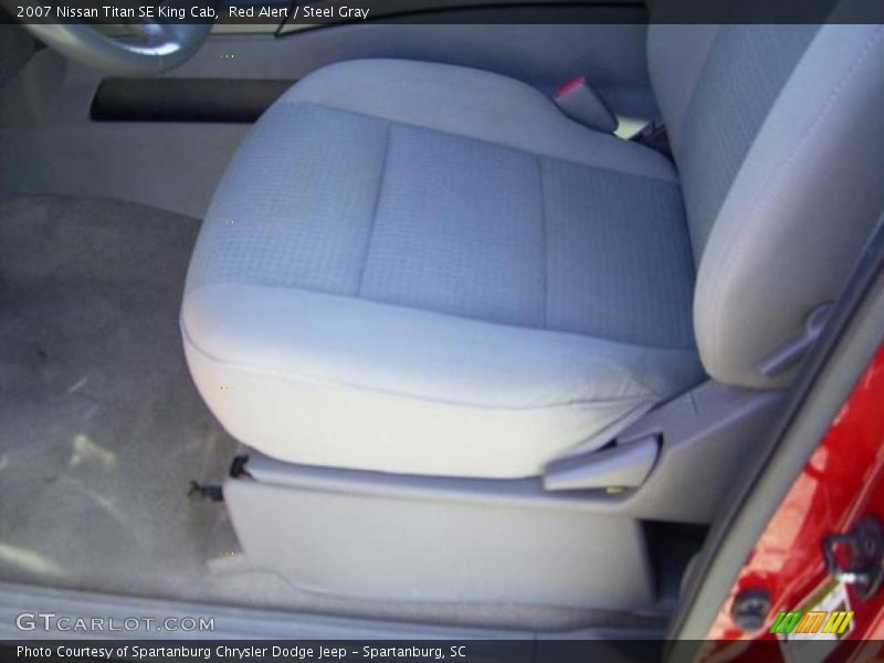 Red Alert / Steel Gray 2007 Nissan Titan SE King Cab