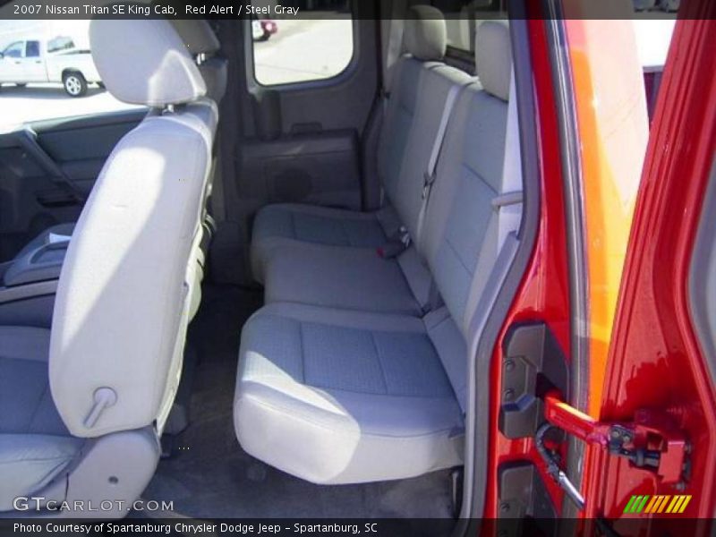 Red Alert / Steel Gray 2007 Nissan Titan SE King Cab