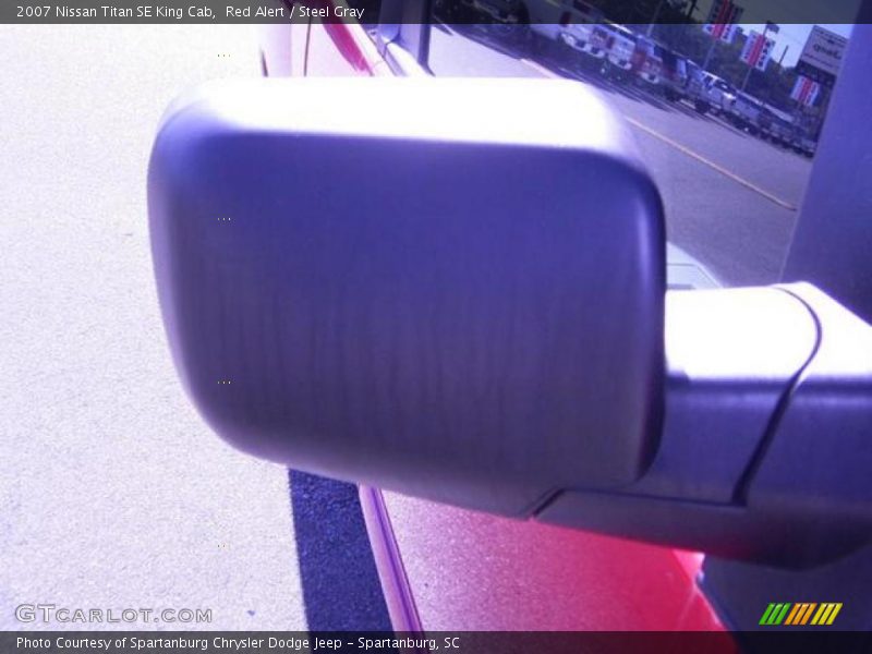 Red Alert / Steel Gray 2007 Nissan Titan SE King Cab