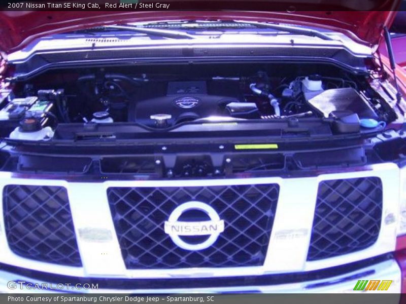 Red Alert / Steel Gray 2007 Nissan Titan SE King Cab