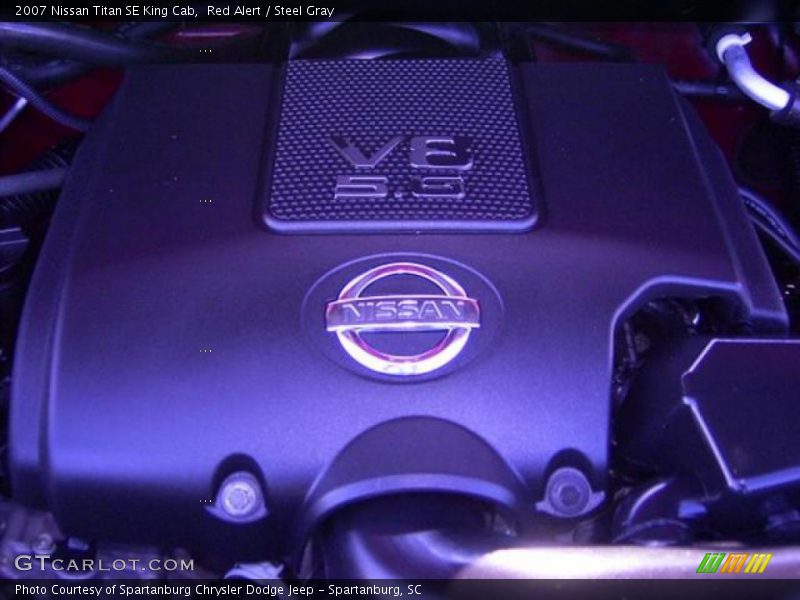 Red Alert / Steel Gray 2007 Nissan Titan SE King Cab