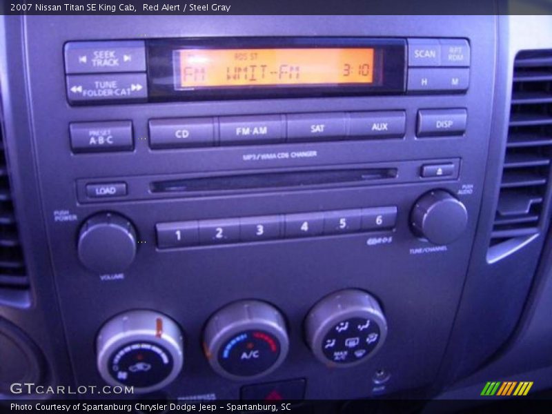 Red Alert / Steel Gray 2007 Nissan Titan SE King Cab