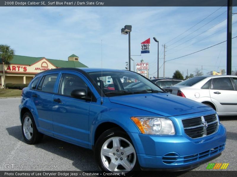 Surf Blue Pearl / Dark Slate Gray 2008 Dodge Caliber SE
