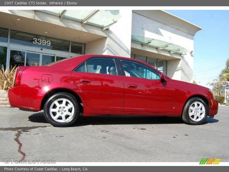 Infrared / Ebony 2007 Cadillac CTS Sedan