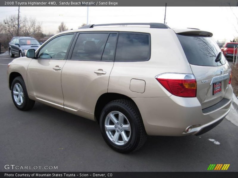 Sandy Beach Metallic / Sand Beige 2008 Toyota Highlander 4WD