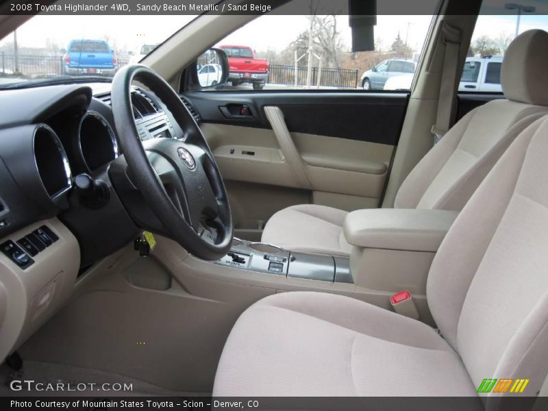 Sandy Beach Metallic / Sand Beige 2008 Toyota Highlander 4WD
