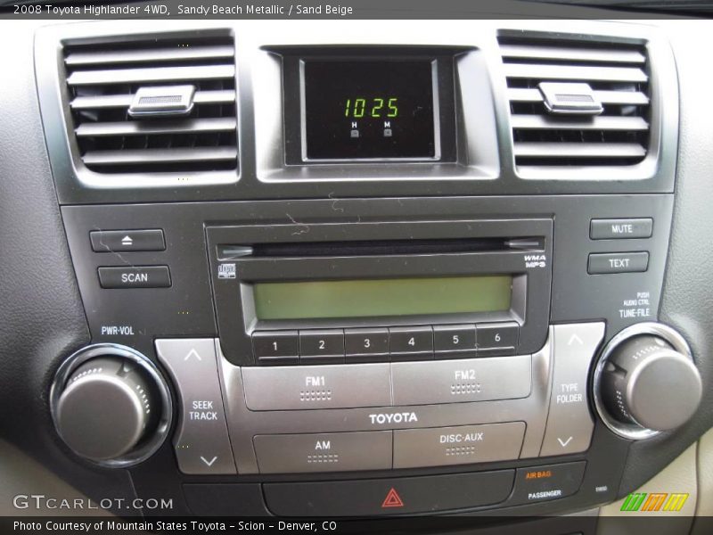 Sandy Beach Metallic / Sand Beige 2008 Toyota Highlander 4WD
