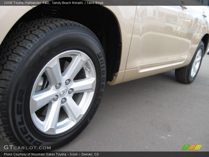 Sandy Beach Metallic / Sand Beige 2008 Toyota Highlander 4WD