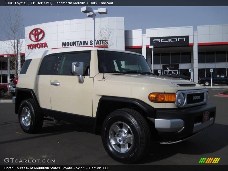 Sandstorm Metallic / Dark Charcoal 2008 Toyota FJ Cruiser 4WD