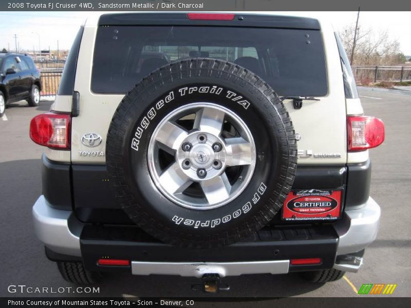 Sandstorm Metallic / Dark Charcoal 2008 Toyota FJ Cruiser 4WD