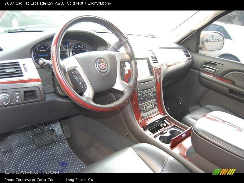 Gold Mist / Ebony/Ebony 2007 Cadillac Escalade ESV AWD