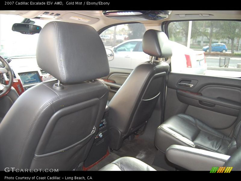 Gold Mist / Ebony/Ebony 2007 Cadillac Escalade ESV AWD