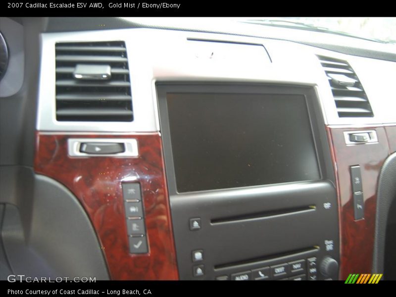 Gold Mist / Ebony/Ebony 2007 Cadillac Escalade ESV AWD