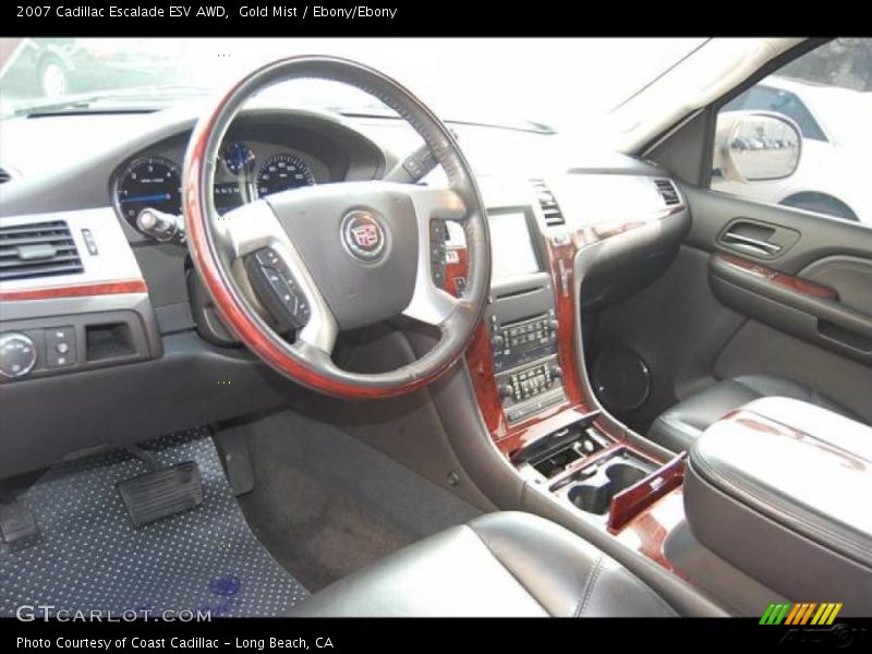 Gold Mist / Ebony/Ebony 2007 Cadillac Escalade ESV AWD