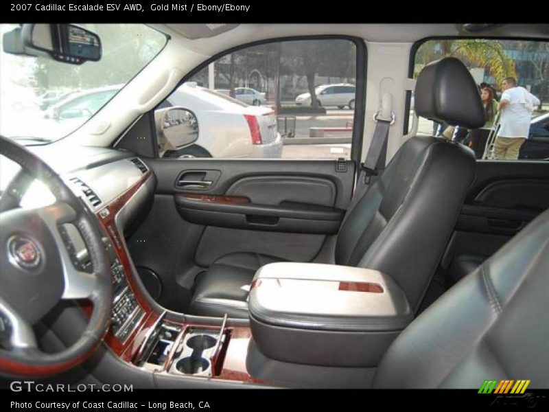 Gold Mist / Ebony/Ebony 2007 Cadillac Escalade ESV AWD