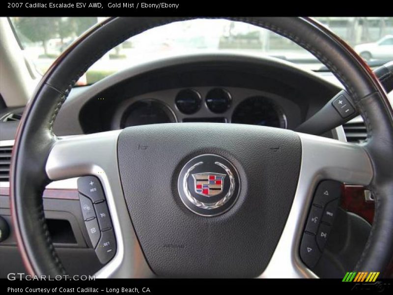 Gold Mist / Ebony/Ebony 2007 Cadillac Escalade ESV AWD