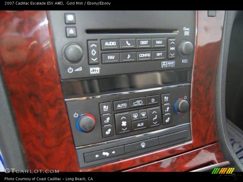 Gold Mist / Ebony/Ebony 2007 Cadillac Escalade ESV AWD