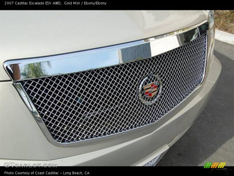 Gold Mist / Ebony/Ebony 2007 Cadillac Escalade ESV AWD
