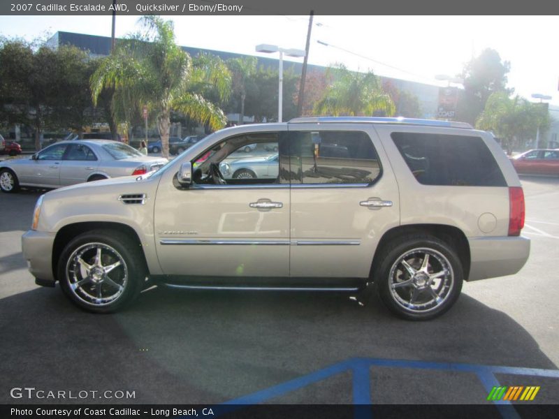 Quicksilver / Ebony/Ebony 2007 Cadillac Escalade AWD