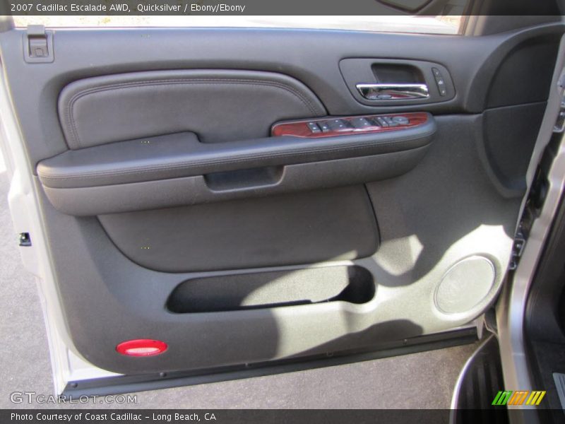 Quicksilver / Ebony/Ebony 2007 Cadillac Escalade AWD