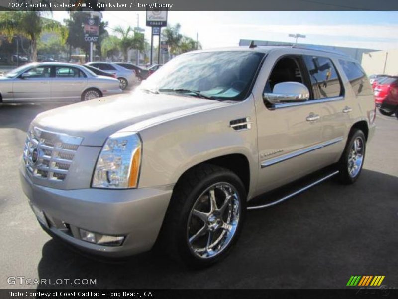 Quicksilver / Ebony/Ebony 2007 Cadillac Escalade AWD