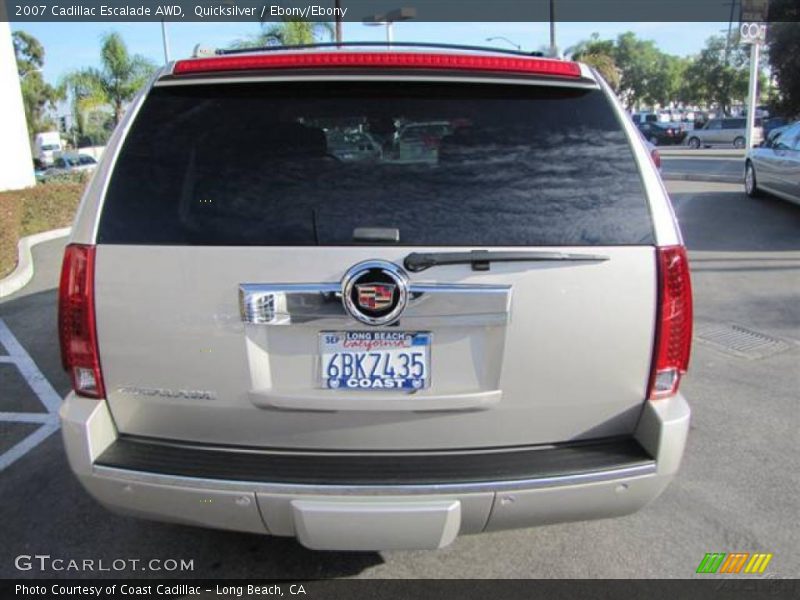 Quicksilver / Ebony/Ebony 2007 Cadillac Escalade AWD