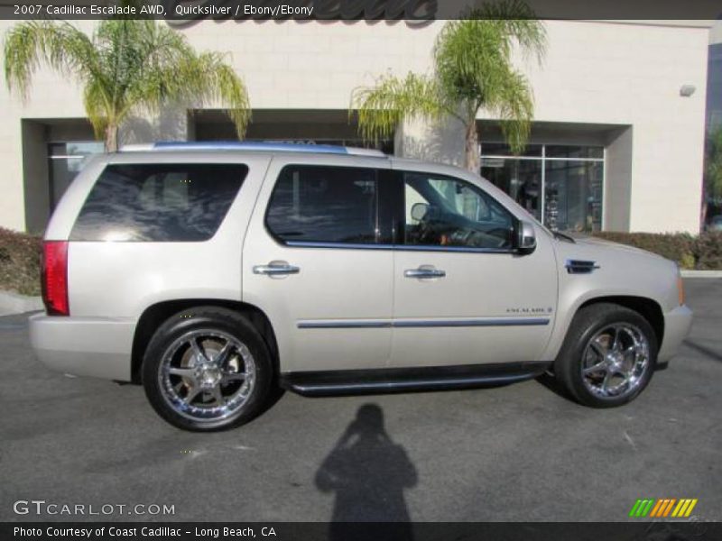 Quicksilver / Ebony/Ebony 2007 Cadillac Escalade AWD