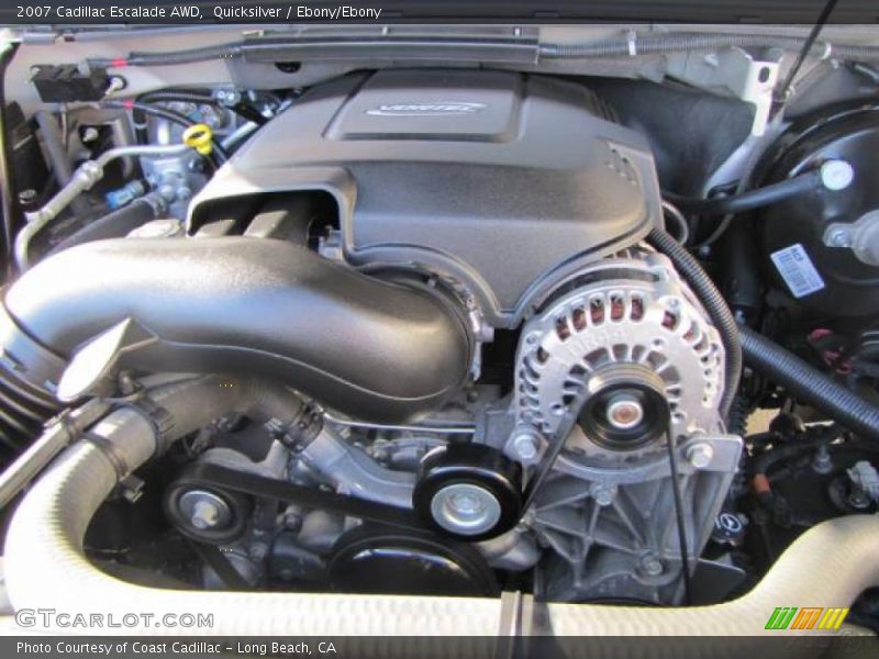 Quicksilver / Ebony/Ebony 2007 Cadillac Escalade AWD