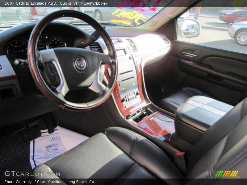 Quicksilver / Ebony/Ebony 2007 Cadillac Escalade AWD