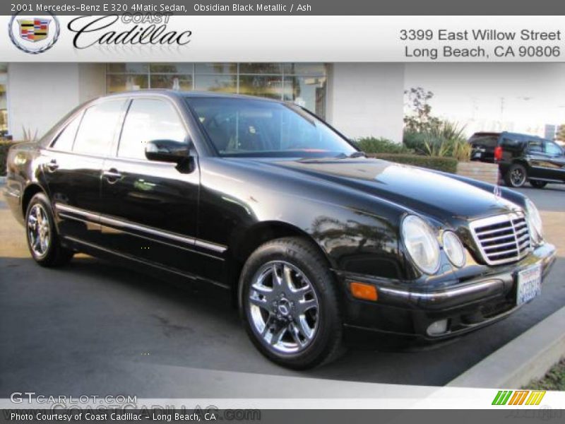 Obsidian Black Metallic / Ash 2001 Mercedes-Benz E 320 4Matic Sedan