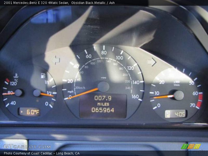 Obsidian Black Metallic / Ash 2001 Mercedes-Benz E 320 4Matic Sedan