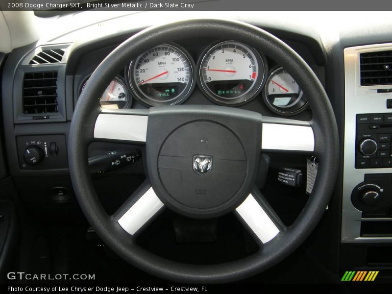 Bright Silver Metallic / Dark Slate Gray 2008 Dodge Charger SXT