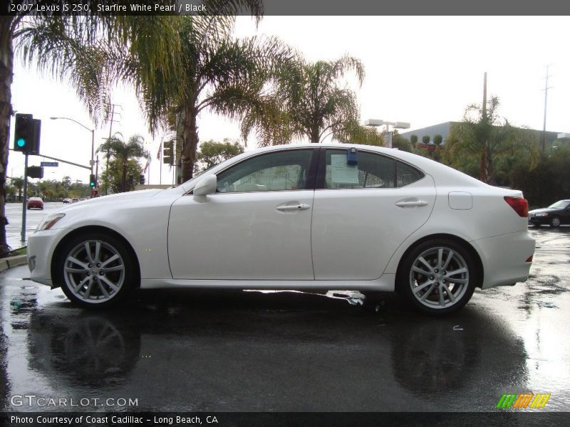 Starfire White Pearl / Black 2007 Lexus IS 250