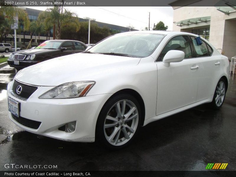 Starfire White Pearl / Black 2007 Lexus IS 250
