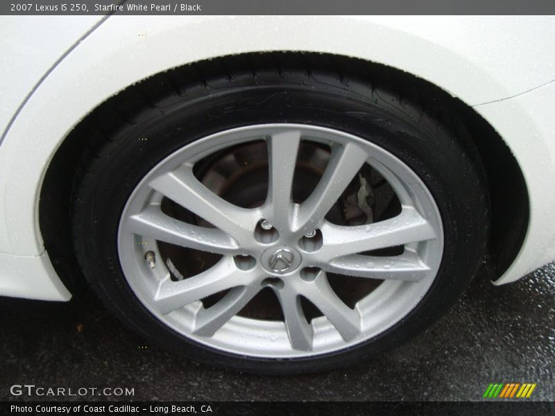 Starfire White Pearl / Black 2007 Lexus IS 250