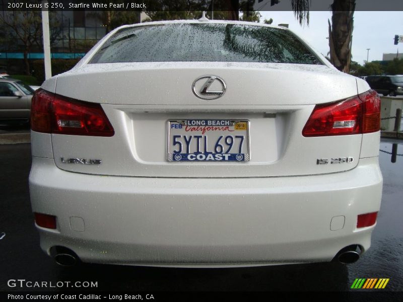 Starfire White Pearl / Black 2007 Lexus IS 250