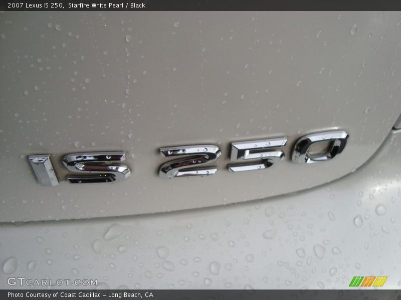 Starfire White Pearl / Black 2007 Lexus IS 250