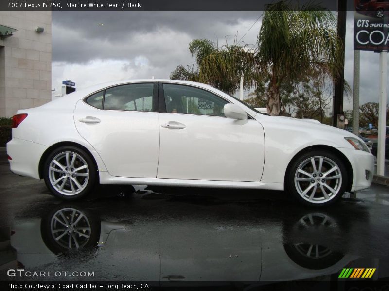 Starfire White Pearl / Black 2007 Lexus IS 250