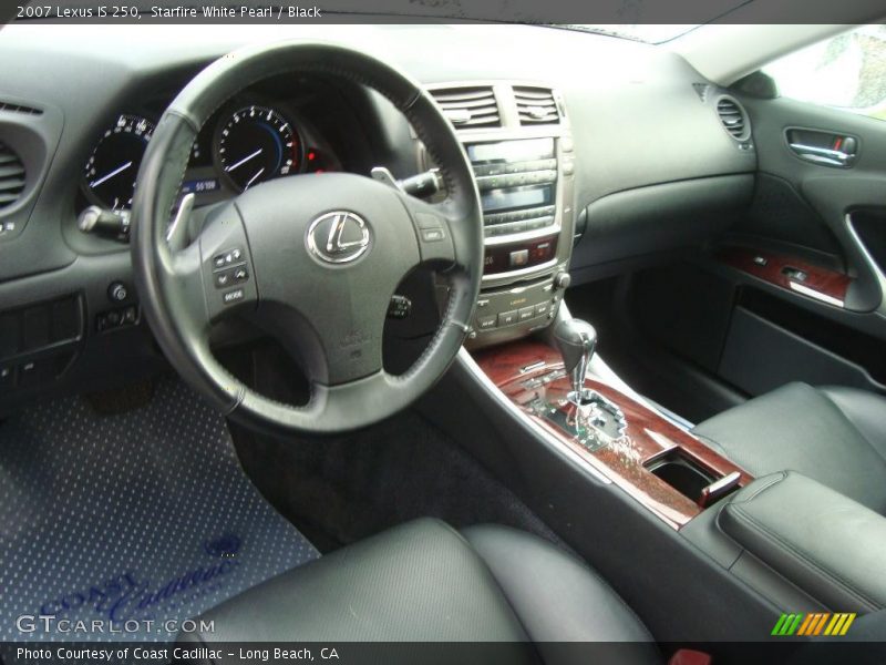 Starfire White Pearl / Black 2007 Lexus IS 250