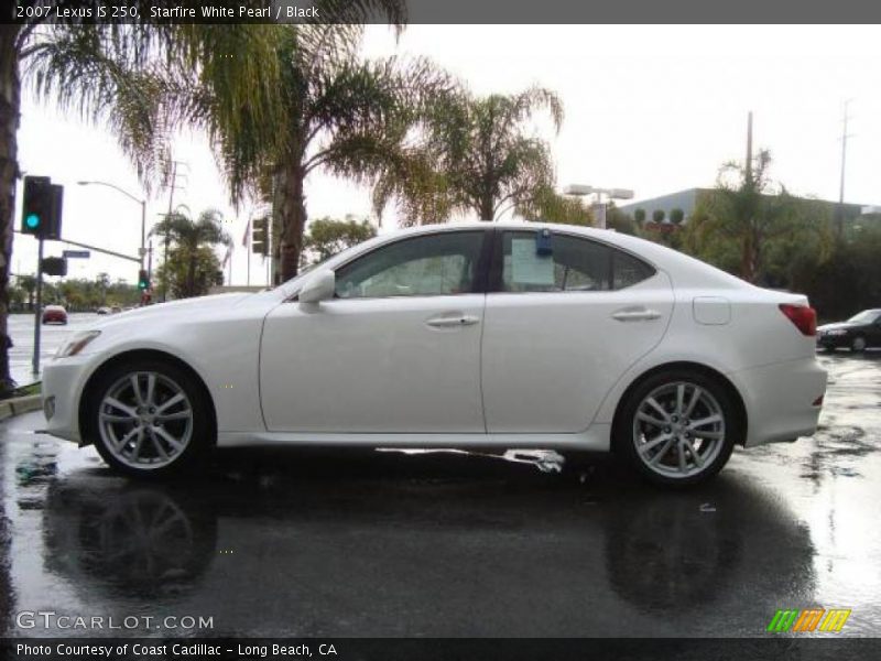 Starfire White Pearl / Black 2007 Lexus IS 250
