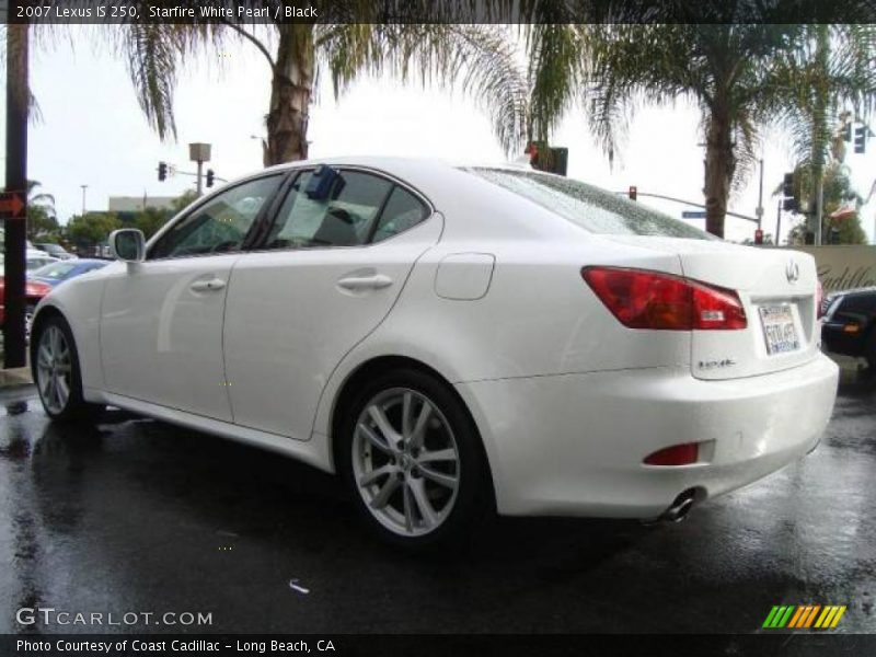Starfire White Pearl / Black 2007 Lexus IS 250