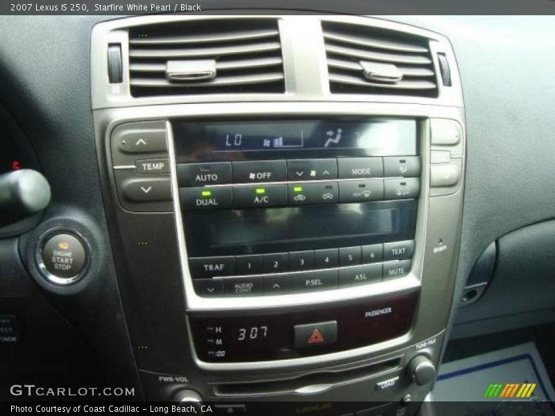 Starfire White Pearl / Black 2007 Lexus IS 250