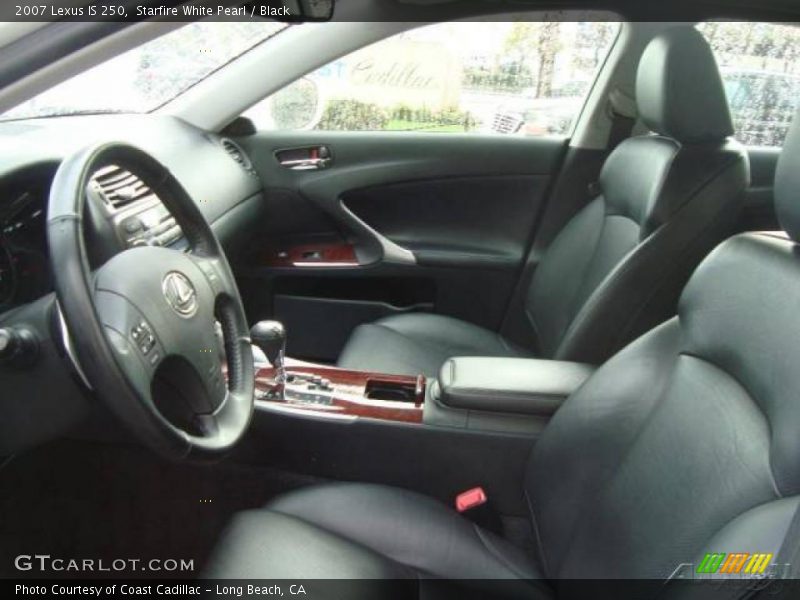 Starfire White Pearl / Black 2007 Lexus IS 250