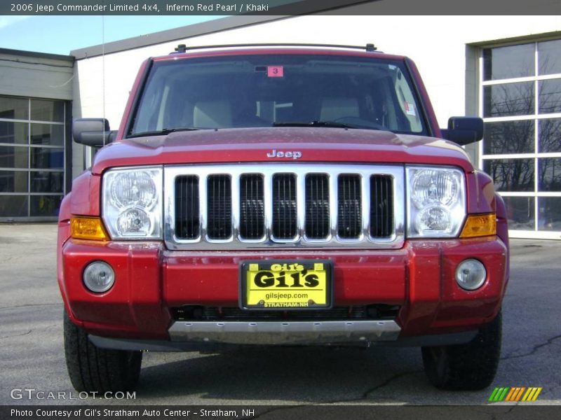 Inferno Red Pearl / Khaki 2006 Jeep Commander Limited 4x4