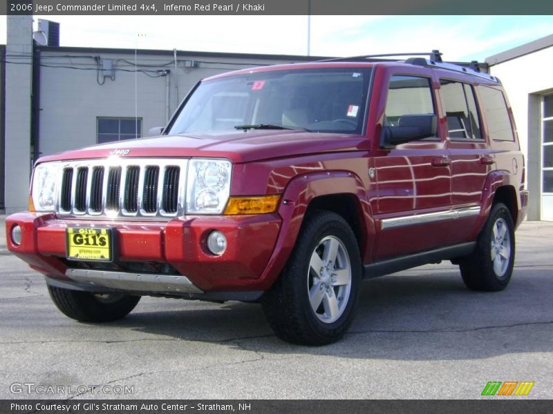 Inferno Red Pearl / Khaki 2006 Jeep Commander Limited 4x4