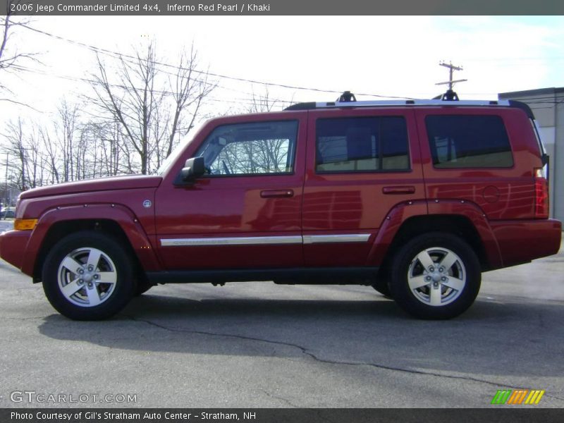 Inferno Red Pearl / Khaki 2006 Jeep Commander Limited 4x4