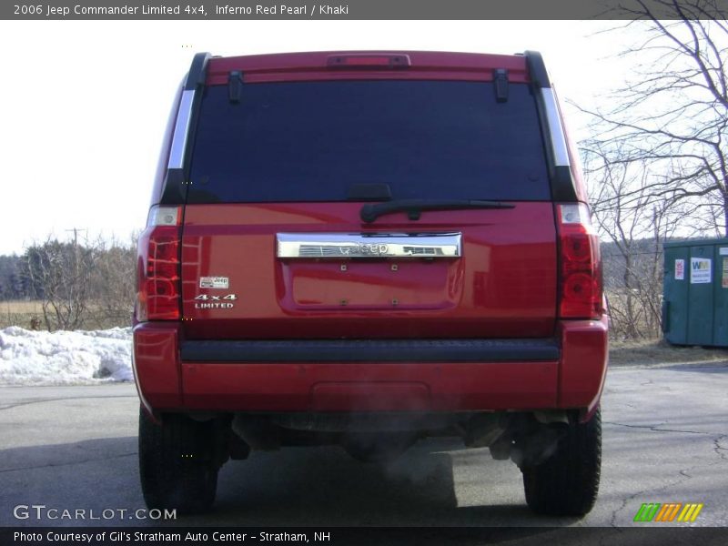 Inferno Red Pearl / Khaki 2006 Jeep Commander Limited 4x4