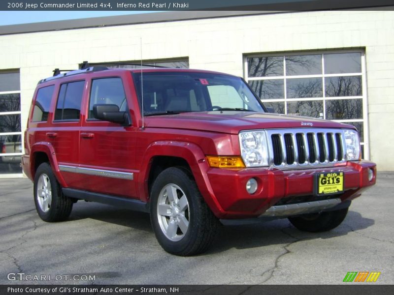 Inferno Red Pearl / Khaki 2006 Jeep Commander Limited 4x4