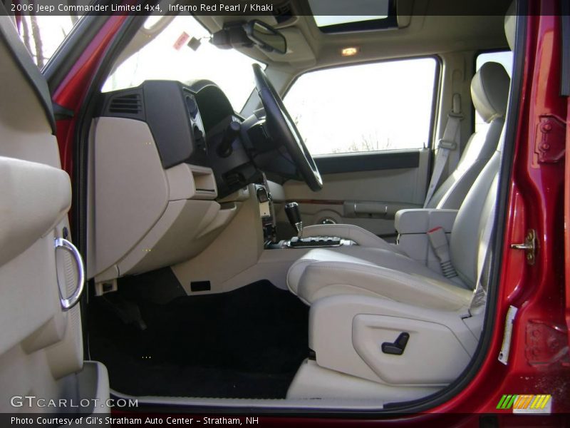 Inferno Red Pearl / Khaki 2006 Jeep Commander Limited 4x4